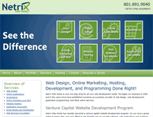 Tablet Screenshot of netrixweb.com